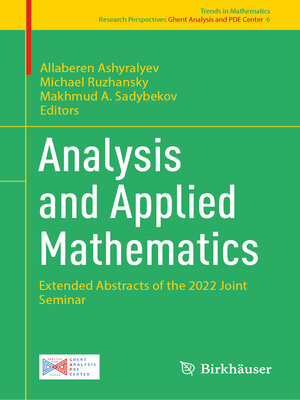 cover image of Analysis and Applied Mathematics
